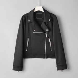 Versatile Short, Cool Biker-style Jacket For Women